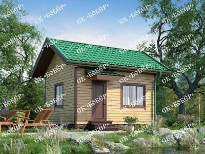 Одноэтажный садовый дом из бруса 4х5