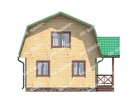 Дом из бруса 7.5х8. фото