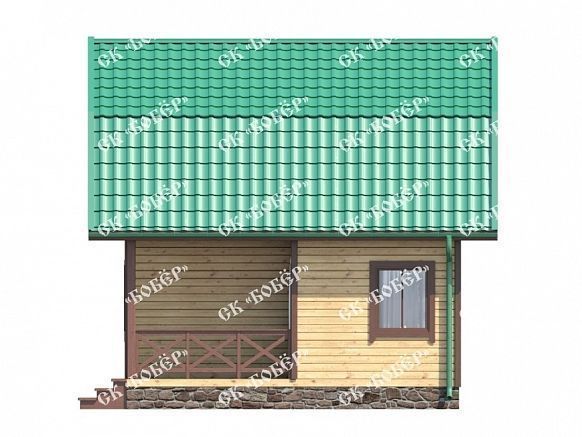 Маленький дом из бруса 6х6. фото