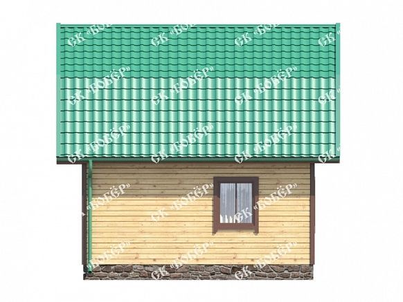 Дачный дом из бруса 6х7.5. фото