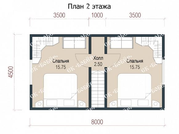 Дом из бруса 6х8. фото